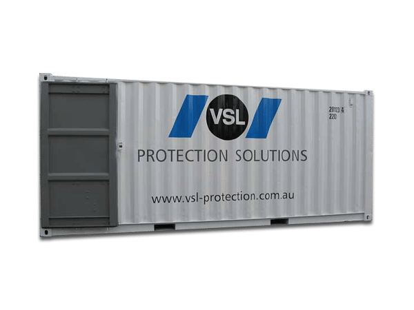 Photo of the outside of a VSL storage unit.